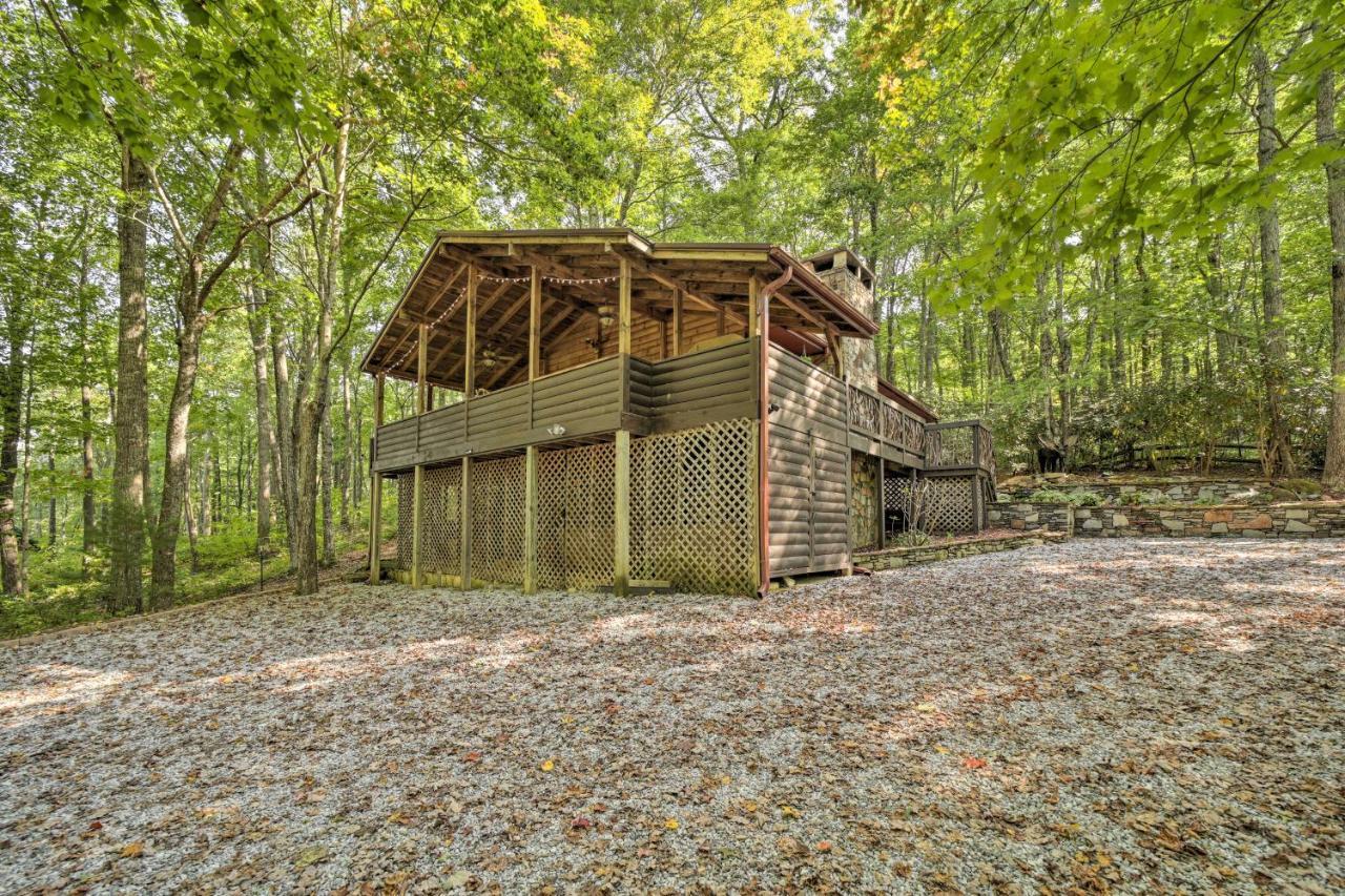 Cozy Lake Toxaway Cabin With Deck, Fire Pit And Grill! Εξωτερικό φωτογραφία